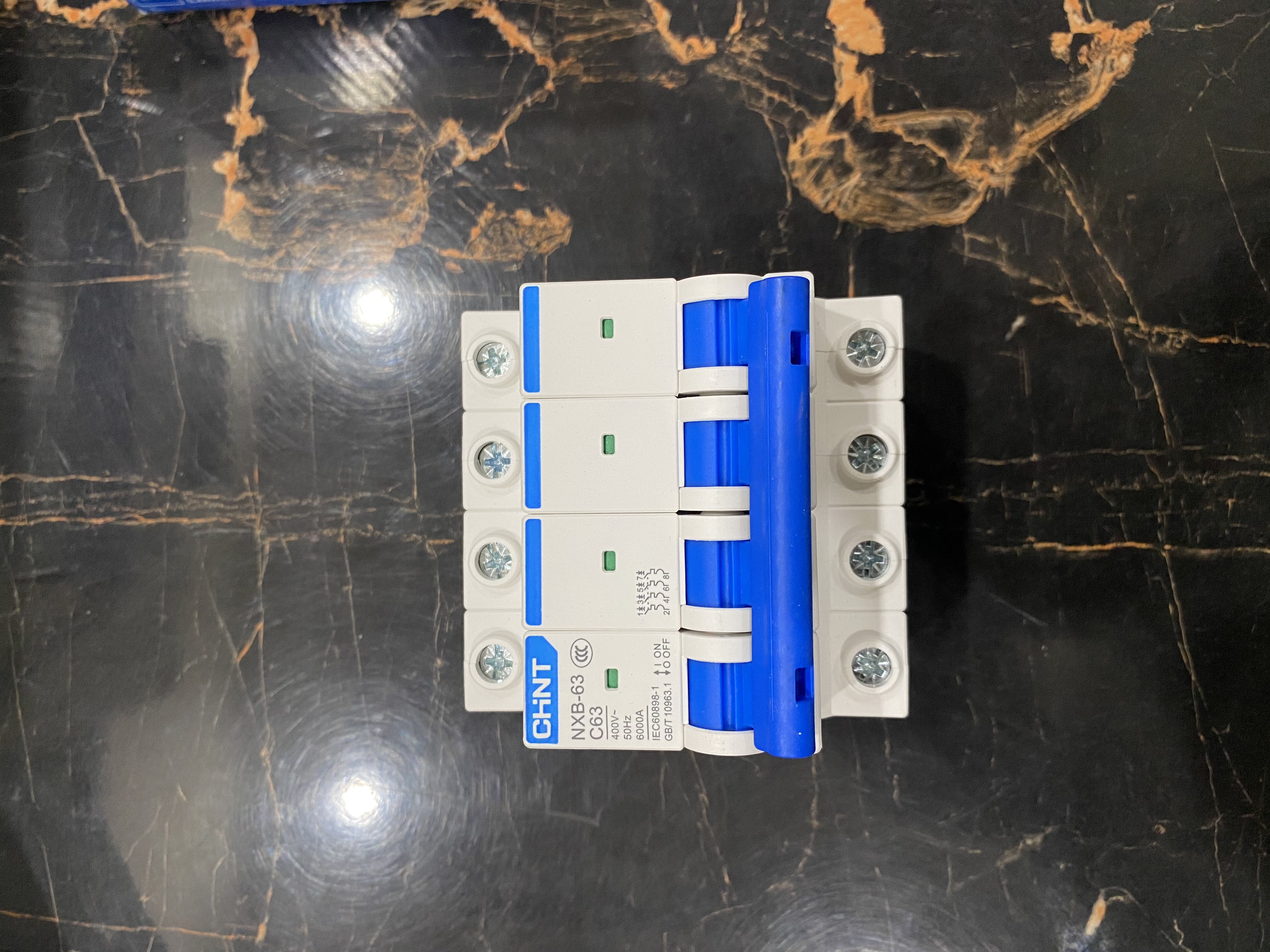CHINT NXB-63 C63 4 Pole AC MCB – 63A, 400V AC Circuit Breaker | 6kA 2
