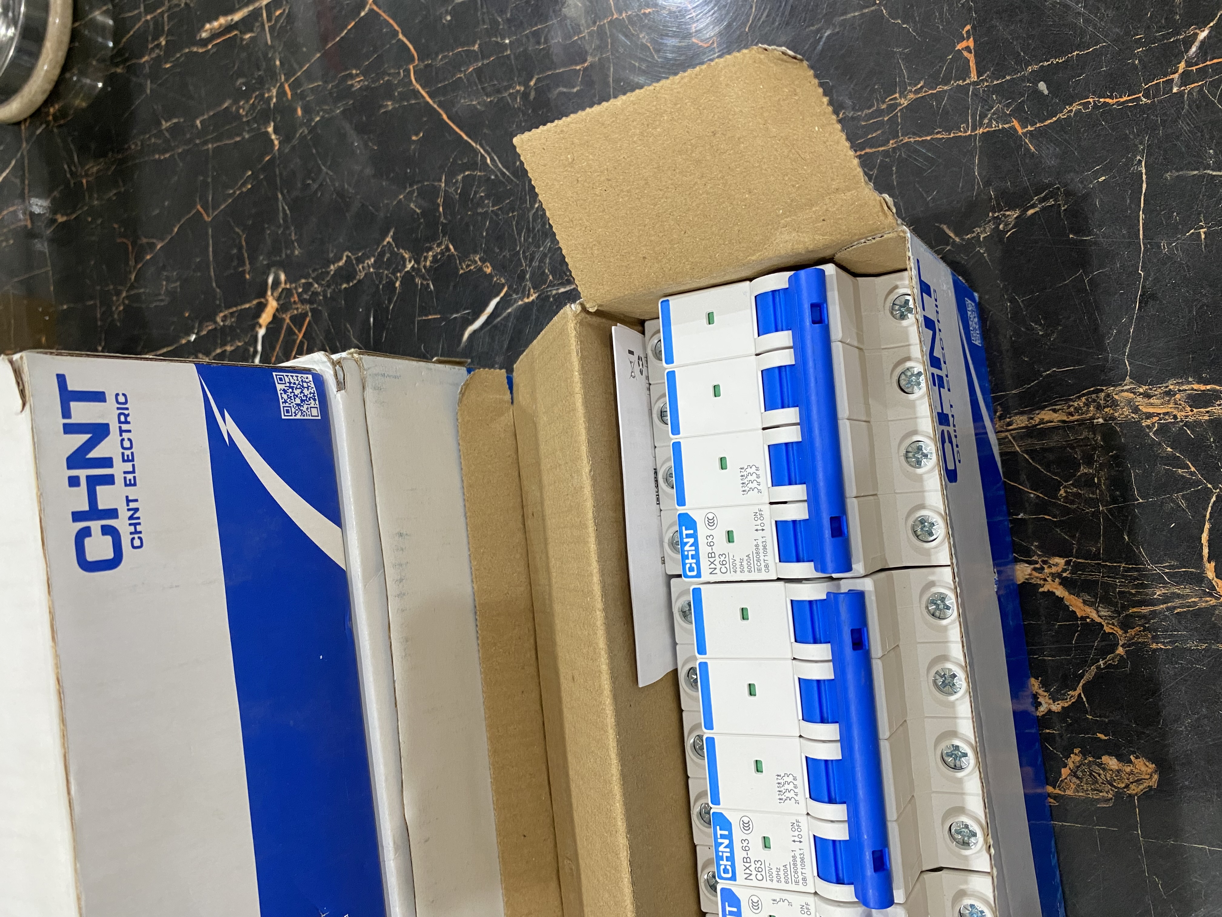 CHINT NXB-63 C63 4 Pole AC MCB – 63A, 400V AC Circuit Breaker | 6kA 8